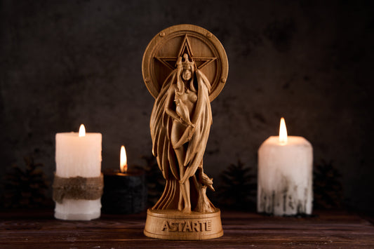 Oak Astarte Wicca statue
