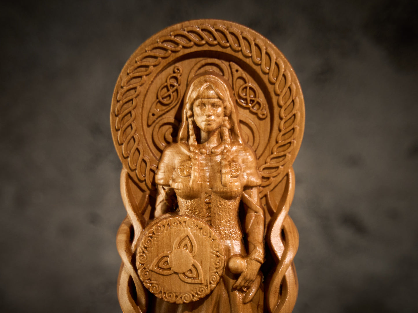 Oak Brigid Celtic statue