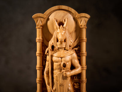 Oak Seth Egypt Statue