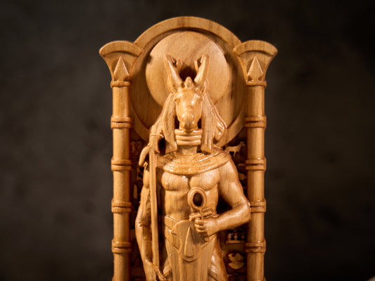 Oak Seth Egypt Statue