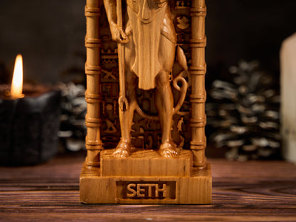 Oak Seth Egypt Statue
