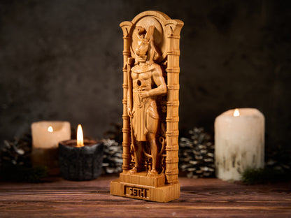 Oak Seth Egypt Statue