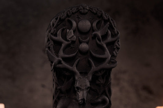 Oak Cernunnos Black Celtic statue
