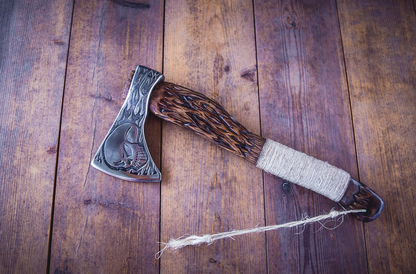 Engraved axe - SKULL