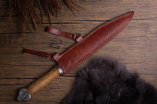 Long seax viking knife, 7 days delivery guarantee