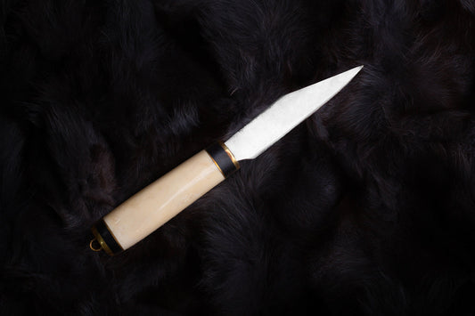 Small bone handle seax knife, 7 days delivery guarantee