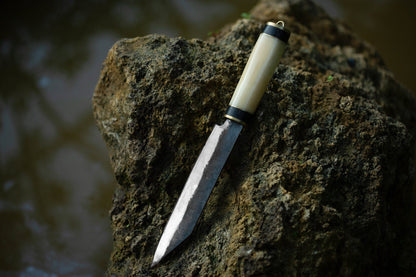 Bone handle large seax knife, 7 days delivery guarantee
