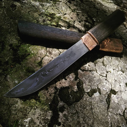 Long Damascus Knife