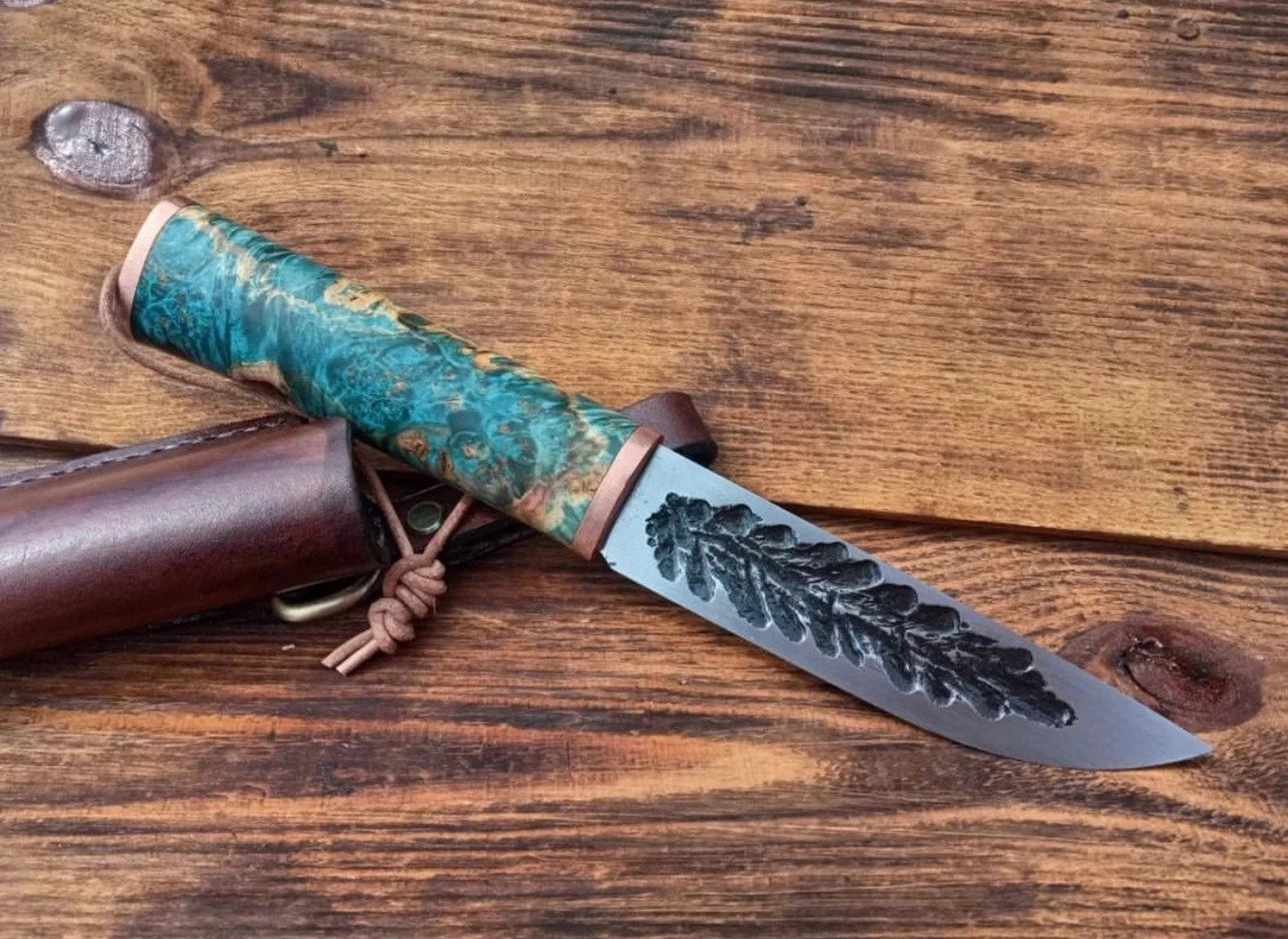 Engraved Yakutian Knife