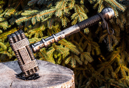 Forged Viking Hammer