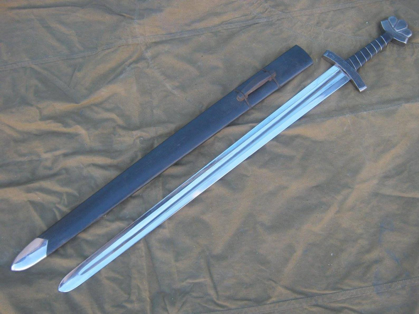 Forged medieval sword
