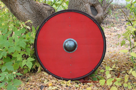 One colored round shield