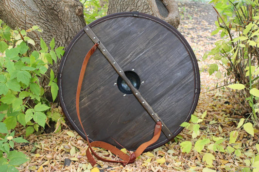 One colored round shield
