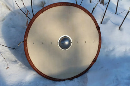 One colored round shield