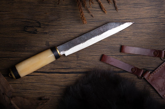 Bone handle seax knife • 5-7 days delivery guarantee