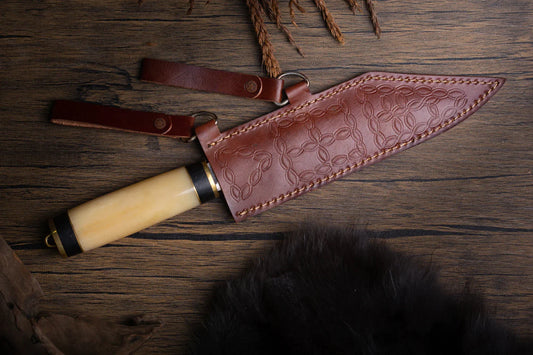 Bone handle seax knife • 5-7 days delivery guarantee