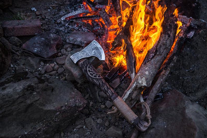 Engraved viking axe