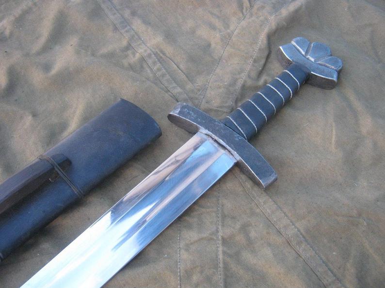 Forged medieval sword