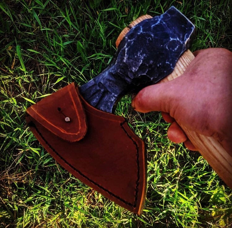 Large hand forged axe