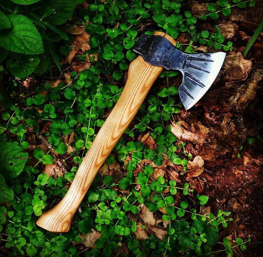 Hand forged axe