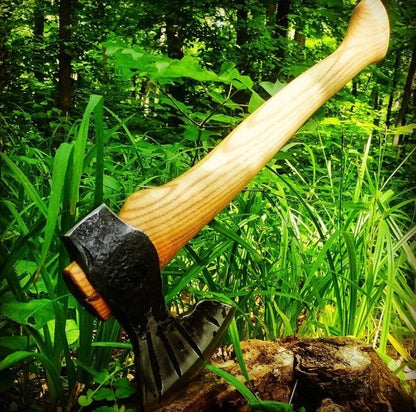 Hand forged axe
