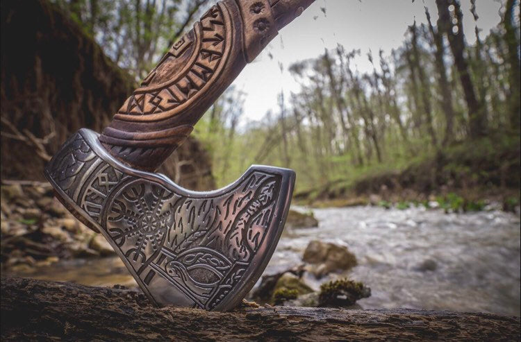 Hand forged axe - RAGNAR, 7 days delivery