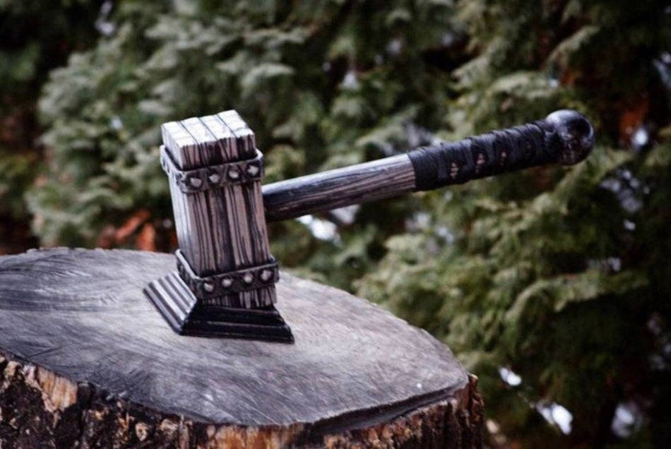 Hand forged hammer