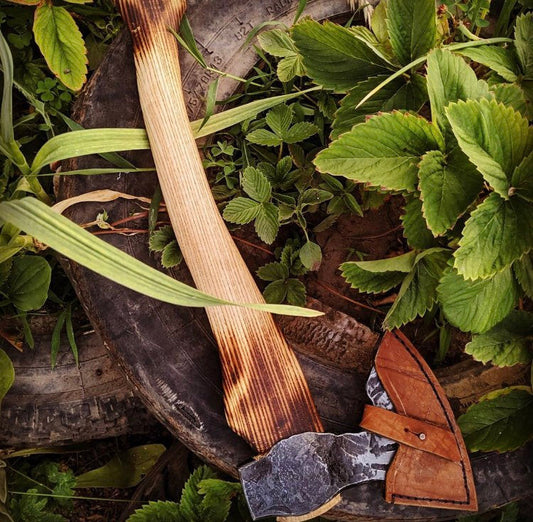 Hand forged axe