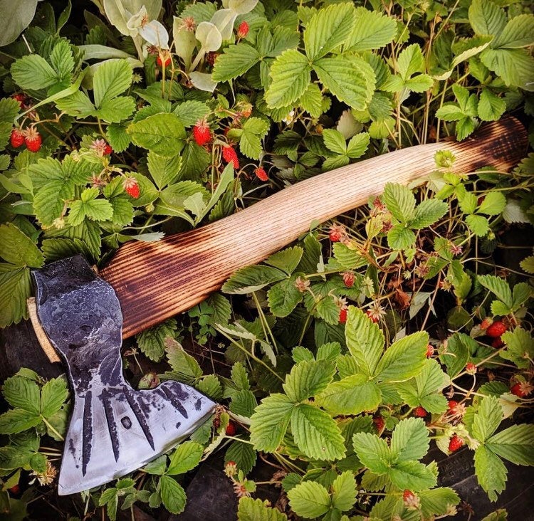 Hand forged axe