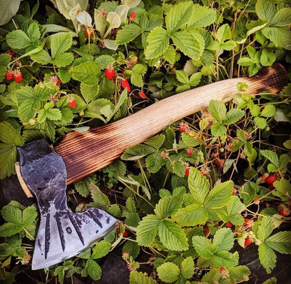 Hand forged axe