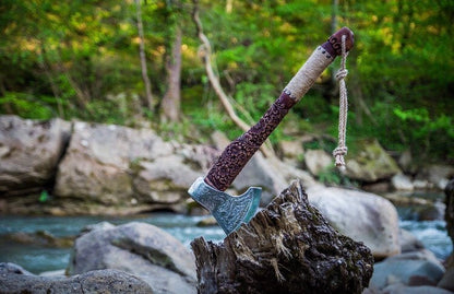 Hand forged axe - FLAME