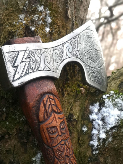 Large engraved axe - THOR