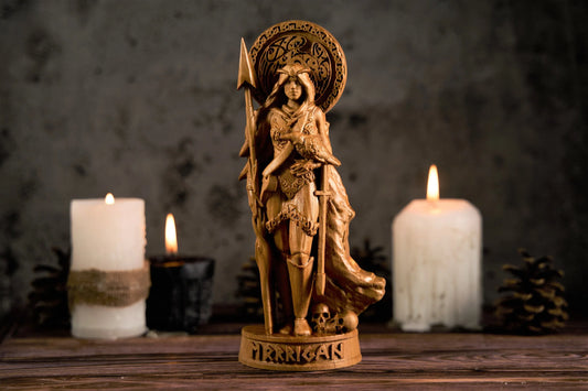 Oak Morrigan Celtic Statue